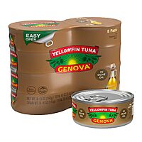 Select Accounts: 8-Pk 5-oz Genova Premium Yellowfin Canned Tuna (Olive Oil)