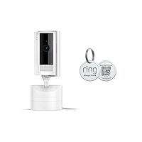 Prime Members: Ring Pan-Tilt Indoor Cam w/ Ring Pet Tag (White)