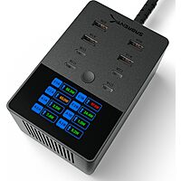 8-Port SABRENT (up to 252W) USB-A & USB-C Charging Station