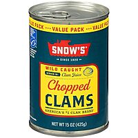 15-Oz Snow's Wild Caught Chopped Canned Clams