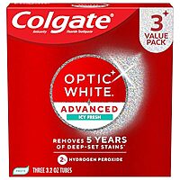 3-Pack 3.2oz. Colgate Optic White Advanced Whitening Toothpaste (Icy Fresh)