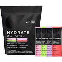 Select Accts: Sports Research Hydrate Electrolytes Powder Packets (Variety Pack)