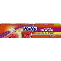 Select Accounts: 12-Ct 2.5-Gal Hefty Slider Jumbo Storage Bags