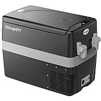 42-Qt BougeRV 12V/24V DC 110~240V AC Portable Car Fridge