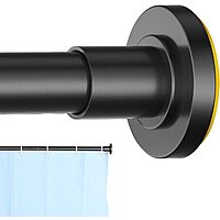 CorkLatta Adjustable 31" to 80" Spring Tension 1" Shower Curtain Rod