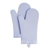 Prime Members: 2-Pk KitchenAid Ribbed Soft Silicone Oven Mitt Set