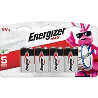 Select Accounts: 4-Pk Energizer MAX 9V Alkaline Batteries