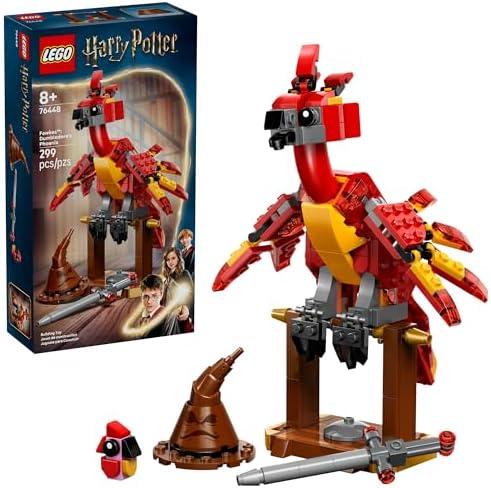 $18.39* | 299-Piece LEGO Harry Potter: Chamber of Secrets - Fawkes: Dumbledore's Phoenix (76448, 2025) at Amazon