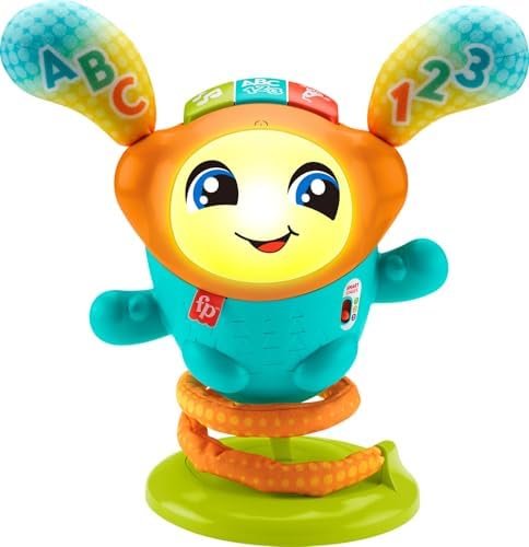 $28.99** | Fisher-Price Baby & Toddler Learning Toy DJ Bouncin’ Beats with Music Lights & Bouncing Action at Amazon