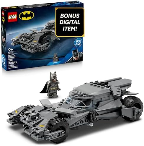 [NEW] $23.99 | 220-Piece LEGO DC Comics Super Heroes: Legendary Batmobile Collection - Batman v Superman Batmobile (76331, 2026) at Amazon