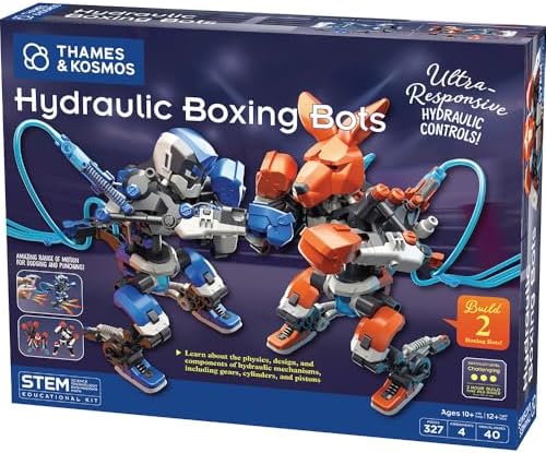 [NEW] $29.99 | Thames & Kosmos Hydraulic Boxing Bots STEM Experiment Kit at Amazon