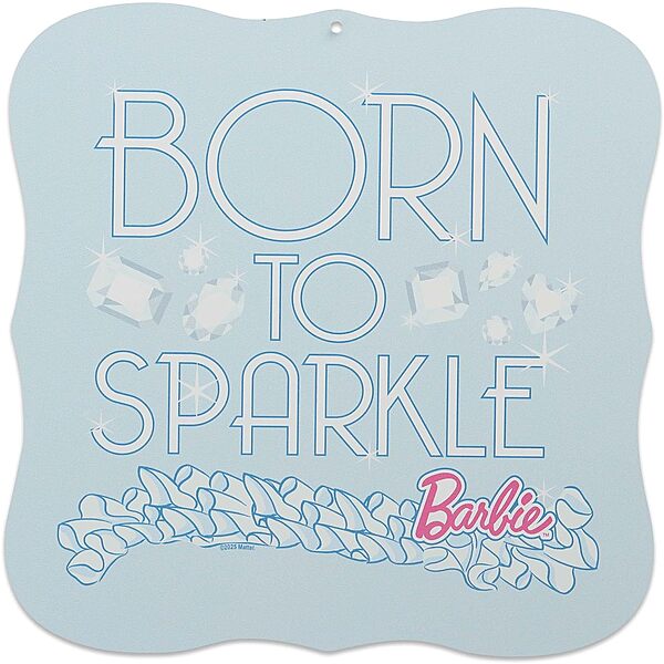 10.75" Mattel Barbie Born to Sparkle Metal Wall Decor $10.99 + Free Shipping w/ Prime or on $35+
