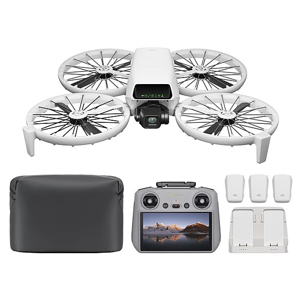 DJI Flip Fly More Combo w/ RC 2 Screen Remote Controller, 4K UHD Camera, 3 Batteries $619