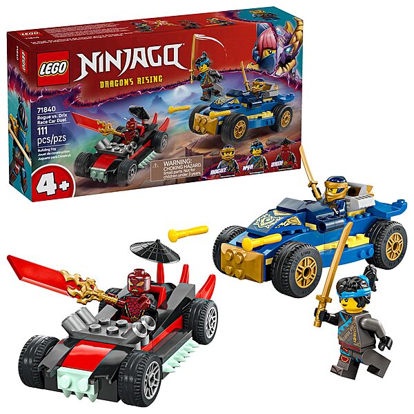 111-Pc LEGO NINJAGO Rogue vs. Drix Race Car Duel Building Toy (71840) $13.79 + Free Shipping w/ Prime or on orders over $35