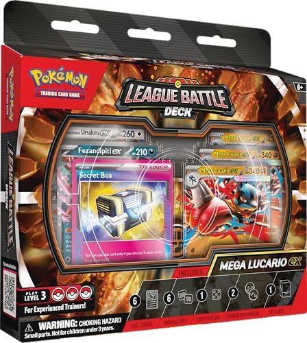 $19.94* | Pokémon TCG: Mega Lucario ex League Battle Deck at Amazon
